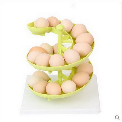Spiral Multifunctional Egg Holder - Green