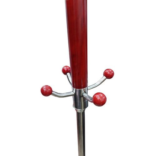 Metalic Coat Hunger With Marble Stand- Red Colour