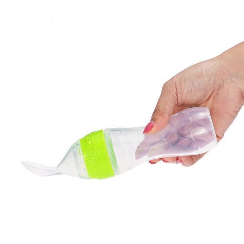 Baby Toddler Leak-proof Food Dispensing Spoon Juice Cereal
