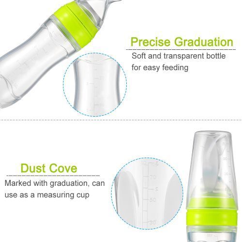 Baby Toddler Leak-proof Food Dispensing Spoon Juice Cereal