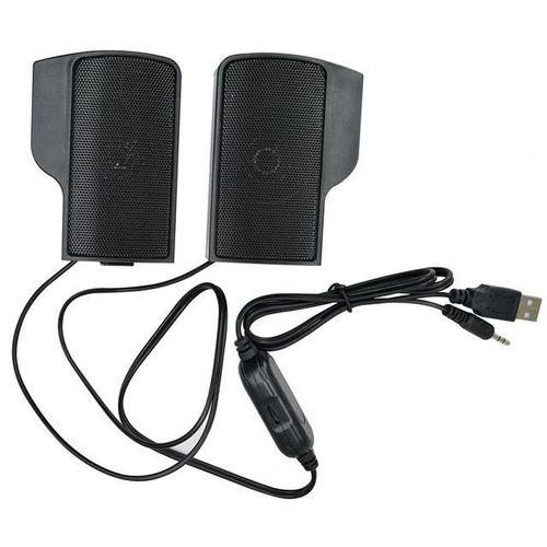 1 Pair Powerful Loudspeaker Compact Surround Sound Effect Usb Line Controller Lap Sound Bar Wired Speaker Amplifiers