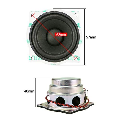 Ghxamp 2.25 Inch 57mm Neodymium Full Range Speaker 8 Ohm 8w Tv Echo Wall Audio Unit For Jbl 2pcs