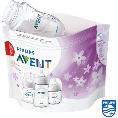 Avent Microwave Sterilizing Bags - White (5 Pack)