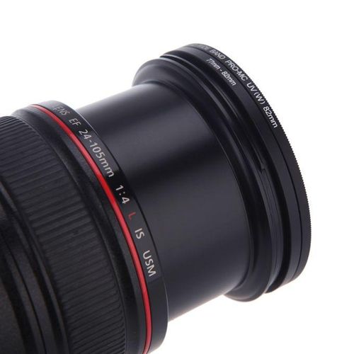 8pcs Filter Step Up Rings Adapter 49-52-55-58-62-67-72-77-82mm 49mm-82mm