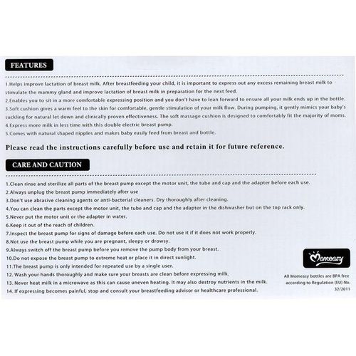 Momeasy Electric Double Breast Pump