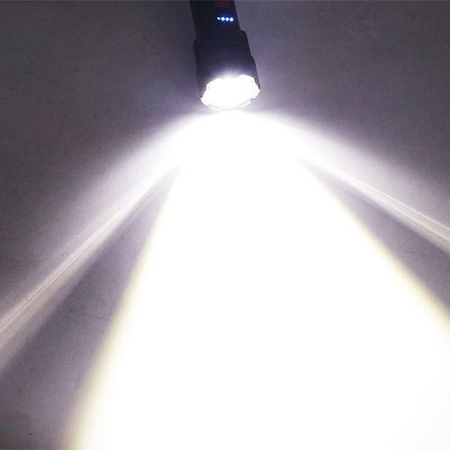 Quality RechargeableTorch With Bright Light And Long Shot-Black