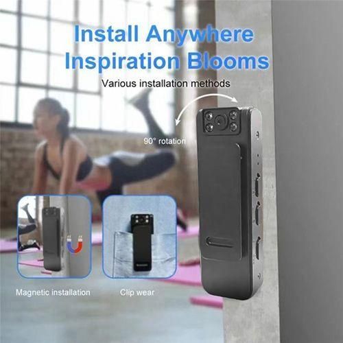 HD 1080P Noise Reduction Camera, Convenient Back Clip Night
