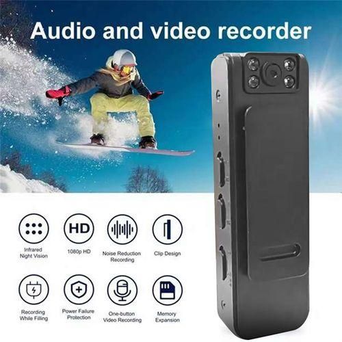 HD 1080P Noise Reduction Camera, Convenient Back Clip Night