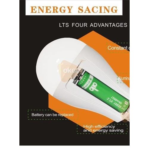 Led Emergency Energy Saving Lamp-White