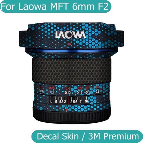 For Laowa 6mm F2 Decal Skin Vinyl Wrap Film Camera Lens Body Protective Sticker Coat Mft 6mm F2.0 C-Dreamer For M4 3 Mount