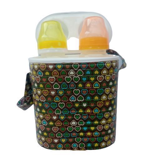 Baby Bottle Warmer With 2 Feeding Bottles   - Multicolour