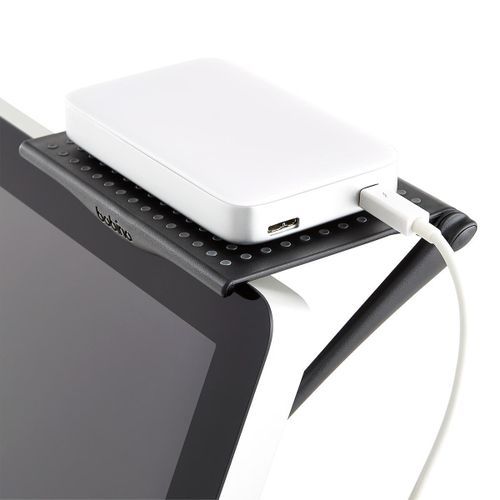 Adjustable Sreen Shelf For Flat T.V And Laptops-Black