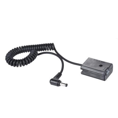Andoer NPFW50 Dummy Battery Pack Coupler Adapter with DC Male Connector for Sony A7 A7II A7R A7S A7RII A7SII A6000 A5000 ILDC Camera