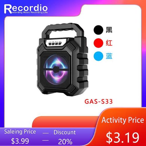 Gas-S33 Wireless Blue Tooth Speaker Portable 9w High Power Output Multimedia Fm Radio For Home Official Multi-Media