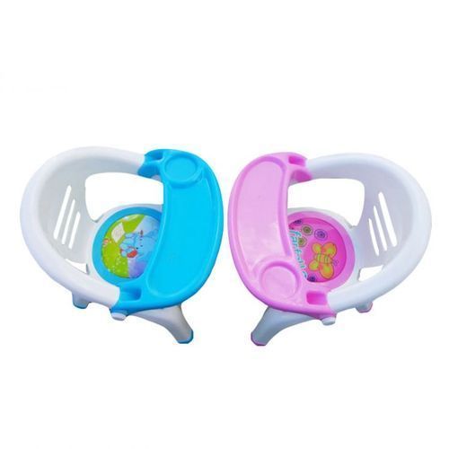 High Baby Feeding Chair - White,Blue