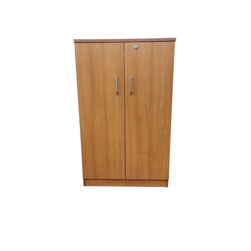 Durable Wooden Bookshelf 2 Doors 4 Compartments-Cherry