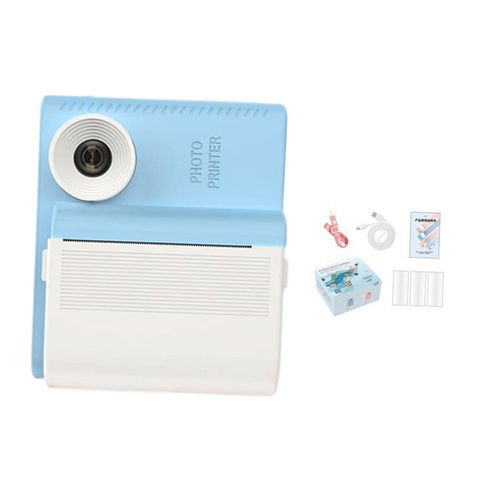 Instant Print Camera For Kids, Digital Camera  Blue