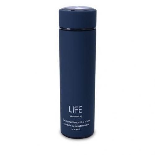 Life Stainless Steel Vacuum Water Bottle, 0.45Liitre - Blue