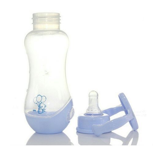 280ml Applebear Milk Baby Feeding Bottle-Blue.