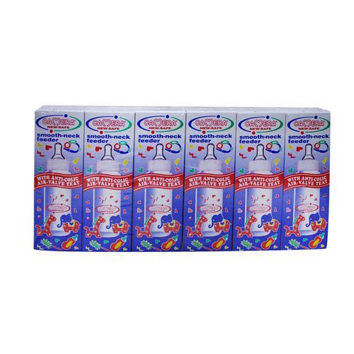 6Pc Camera Baby Feeding Bottles - Blue