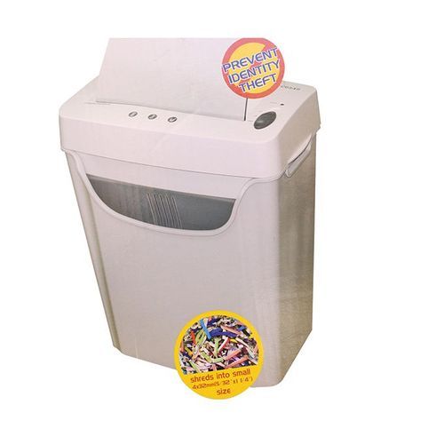 Atlas Paper Shredder Machine 6Sheets - White