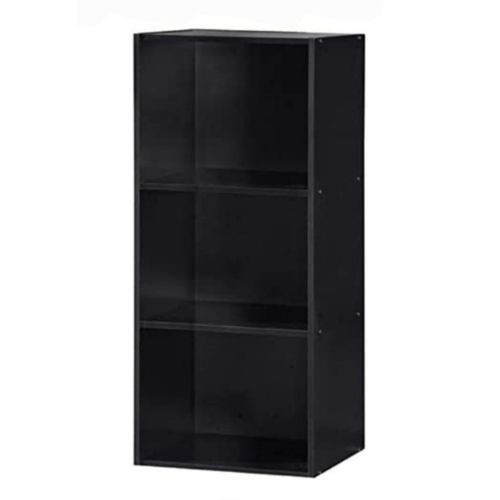 Office Bookshelf 3 Shelves- Black Colour