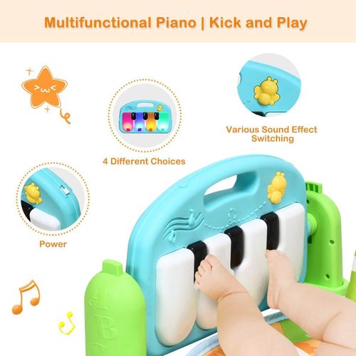 Baby Kick and Play Piano Gym Activity Center for Infants Baby Gym Play Mats