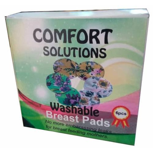 Washable Breast Pads 18 Pieces, (3 Packs)- Multi Color