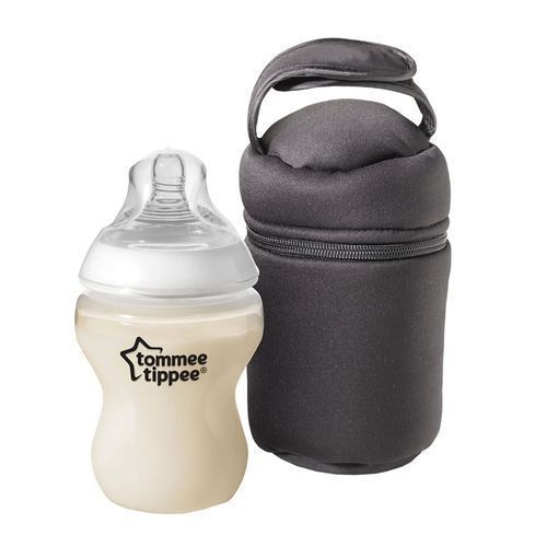 tommee tippee Insulated Bottle Bag And Bottle Cooler -Black