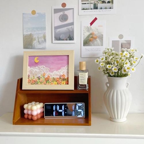 Ins Oil Painting Landscape Frame Product Photography Decoration Background Props Hand Drawn Home Decorative Frame