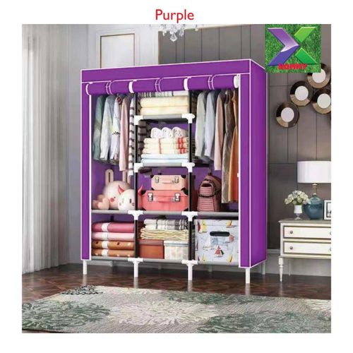 3column metallic flame wardrobe purple