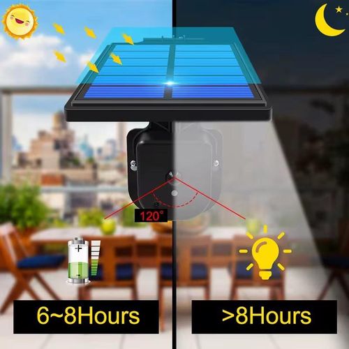 Solar Lights With 4 Working Modes Outdoor Solar Lamp with Remote Control IP65 Waterproof Lighting for Garden Wall Yard Garage