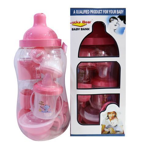 Baby Bottle Bank Feeding Storage Container - Pink