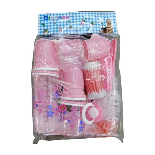 Big Boss Baby Gift Set Pack  Milk Baby Feeding Bottles Set- Pink.