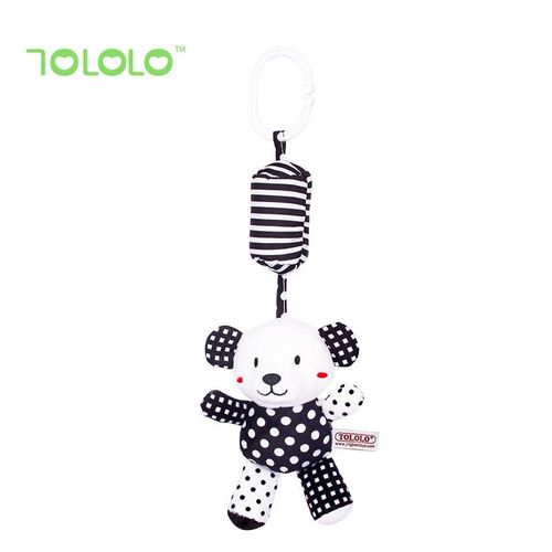 Baby stroller pendant rattle black and white wind chime  Black and white wind chime panda