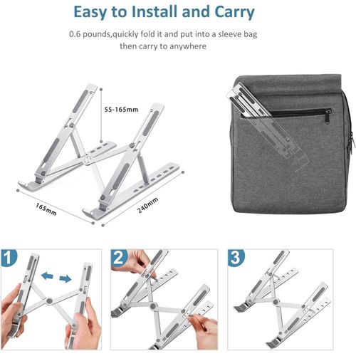 Aluminum Laptop Stand Foldable Support Base Notebook Stand Holder For Macbook Pro Air