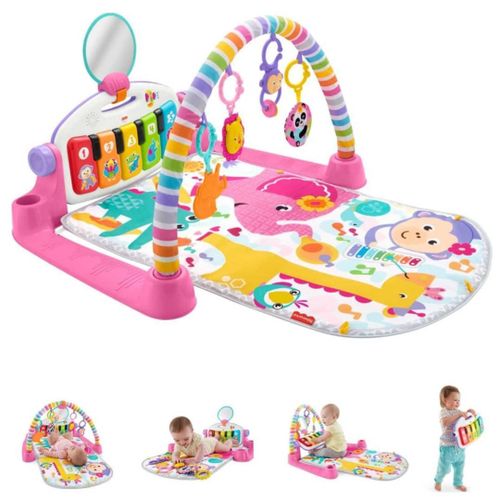 Baby Kick and Play Piano Gym Activity Center for Infants Baby Gym Play Mats - Pink