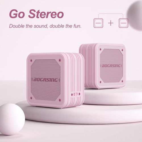Bogasing M10 Wireless Bluetooth Speaker With 15w Ipx7 24h Built-In Mic Amplifier Excellent Bass Performace Camping Speaker Box