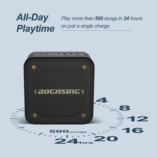 Bogasing M10 Wireless Bluetooth Speaker With 15w Ipx7 24h Built-In Mic Amplifier Excellent Bass Performace Camping Speaker Box