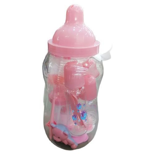 Big Boss 13-in-1 Milk Baby Feeding Bottle Gift Set -Pink.