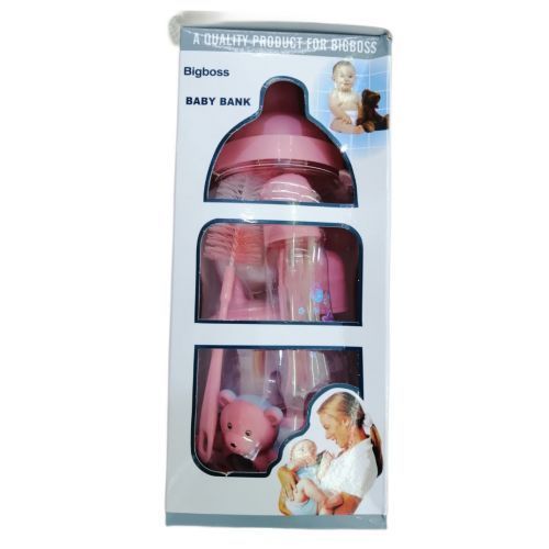 Big Boss 13-in-1 Milk Baby Feeding Bottle Gift Set -Pink.