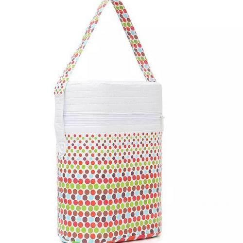 Bottle Warmer With 2 Extra Bottles - White With Dots