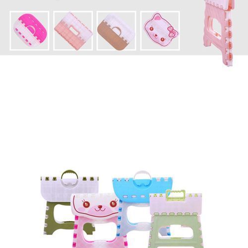 Folding Step Stool Lightweight Step Stool For Kids- Colour May Vary