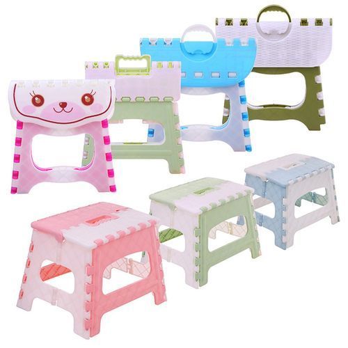 Folding Step Stool Lightweight Step Stool For Kids- Colour May Vary