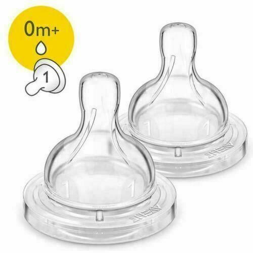 Avent 2 Flow Teats (2pack 0m+) White