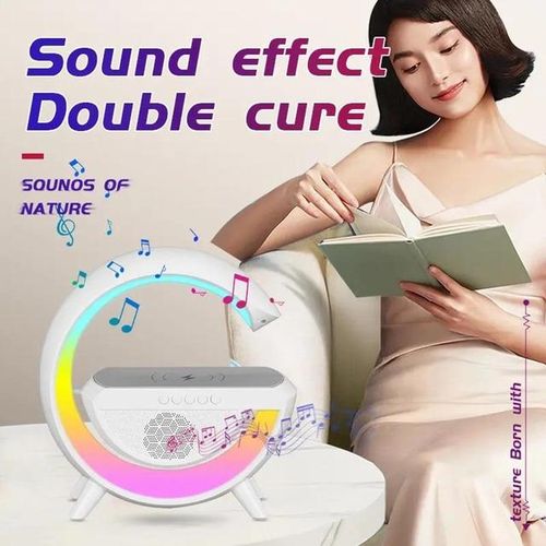 Portable Colorful Night Light G-Shaped Wireless Speaker With Night Light 3d Stereo Surround Bass Music Box For Camping Party