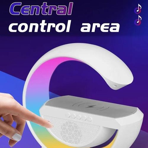 Portable Colorful Night Light G-Shaped Wireless Speaker With Night Light 3d Stereo Surround Bass Music Box For Camping Party