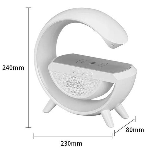 Portable Colorful Night Light G-Shaped Wireless Speaker With Night Light 3d Stereo Surround Bass Music Box For Camping Party