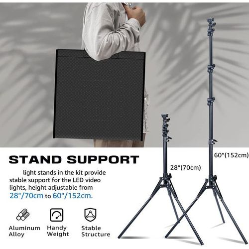 Led Video Light Professional Photo Studio Kits Photography Lighting For Shooting Collection Portrait Youtube Streaming Tiktok