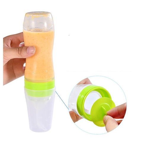 Baby Spoon Bottle Feeder - Pink &Transparent